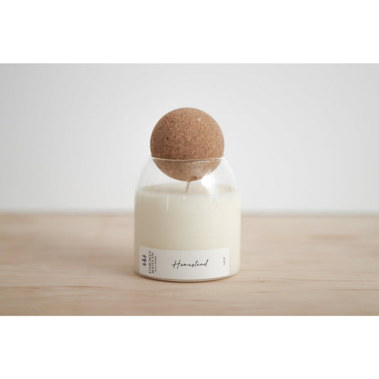 Homestead - 12 fl oz Cork Top Candle